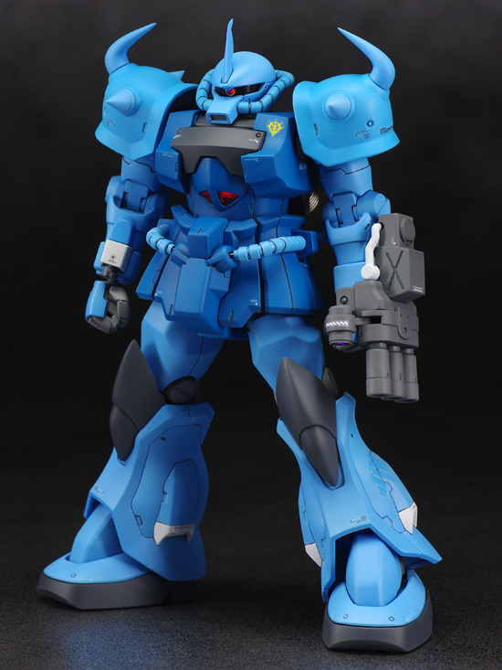 HG HGUC 1/144 グフカスタム 改修 全塗装 完成品 - プラモデル