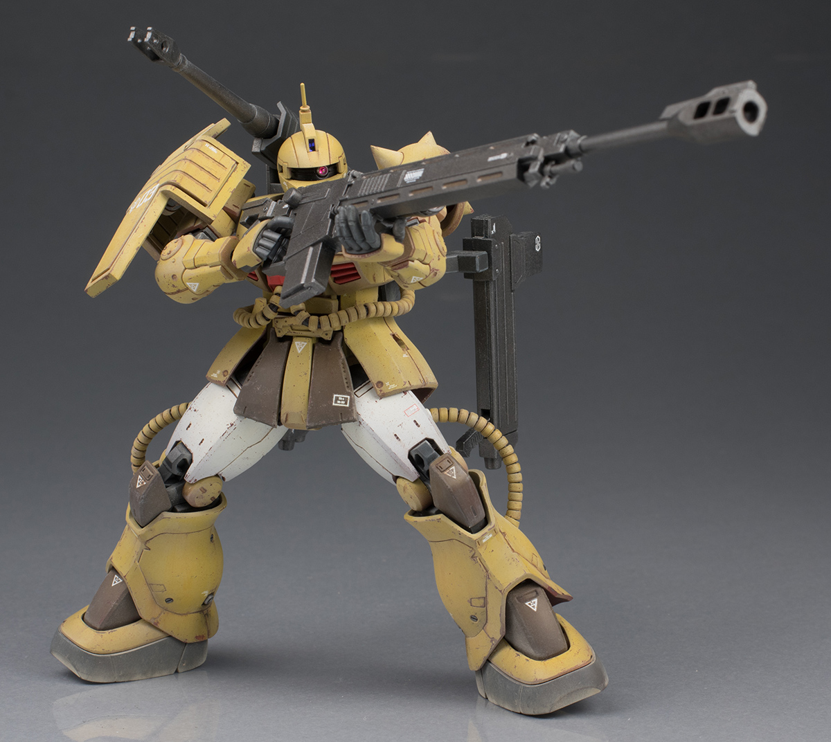 ガンプラ完成品 1/144 HGザクキャノン・ザクキャノンテストタイプ-