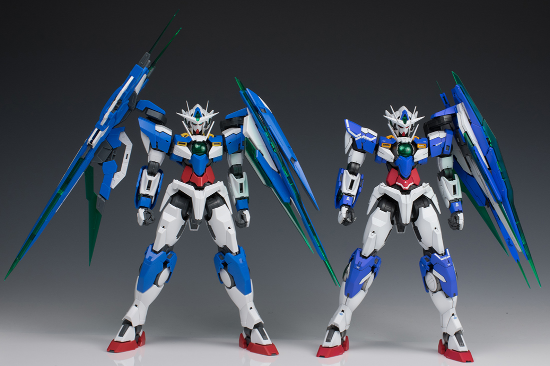 ＭＧガンダムダブルオークアンタフルセイバー 全塗装完成品 - 模型