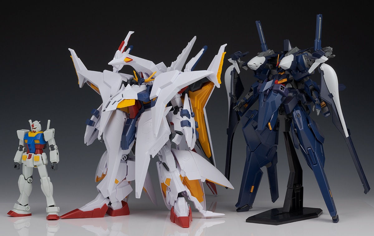 HGUCクスィガンダム&ペーネロペー全塗装完成品 ＋アクリルロゴ