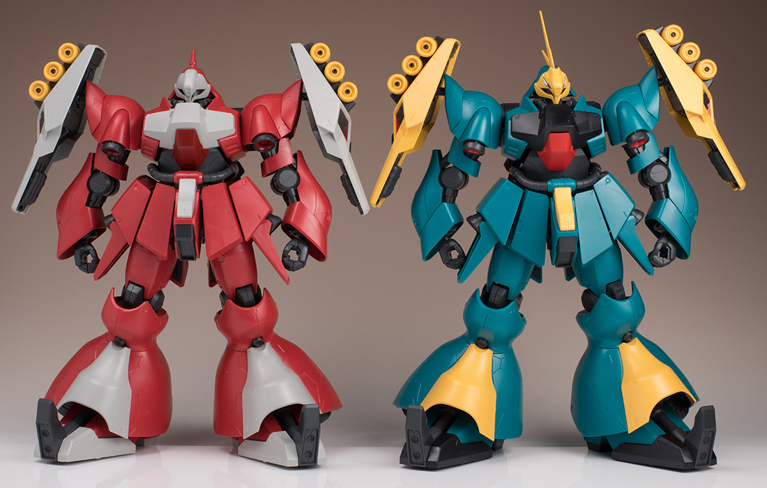 ガンプラ RE1/100 ヤクトドーガ クエス&ギュネイ機2体セット 完成塗装 