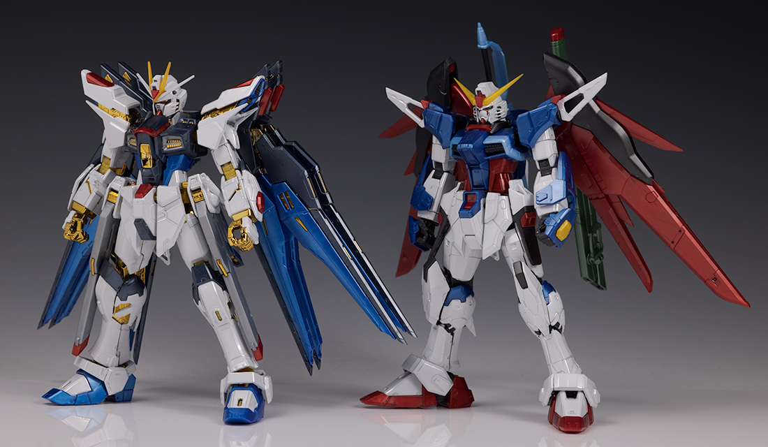 RG デスティニー ストライクフリーダム チタニウムフィニッシュ 光の翼