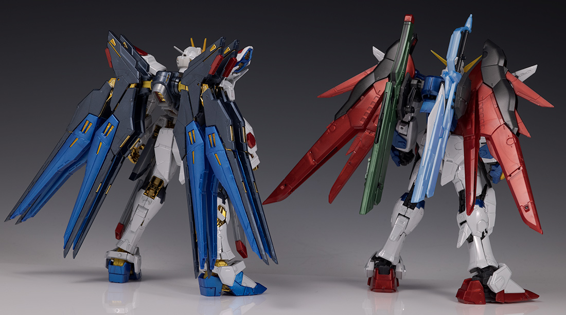 RG ストライクフリーダム & デスティニーガンダム チタニウム